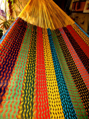 hamac mexicain artisanal en tissu
