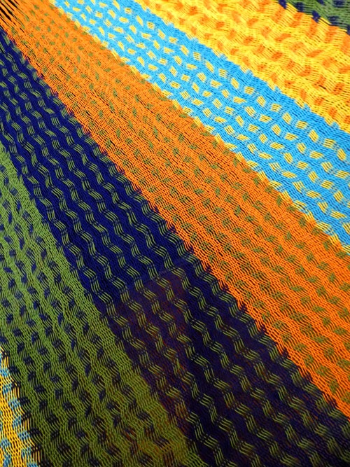 Hamac Matrimonial «coton» Bleu 6M251005 détail hamac mexicain coton