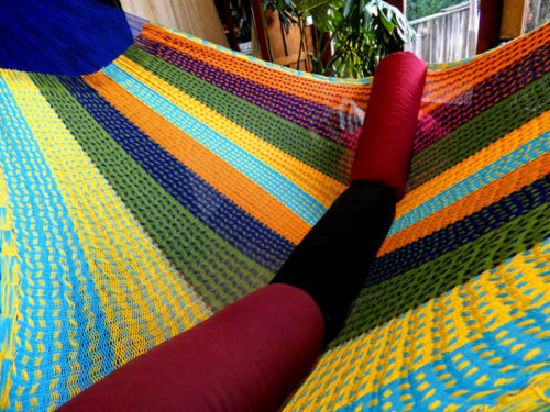 hamac mexicain artisanal en tissu