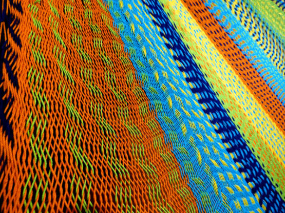 détail hamac mexicain coton
