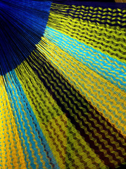 détail tissage hamac mexicain traditionnel