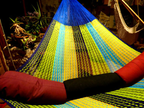hamac mexicain artisanal en tissu