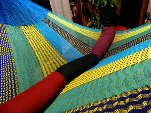 hamac mexicain artisanal en tissu