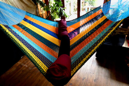 hamac mexicain coton matrimonial