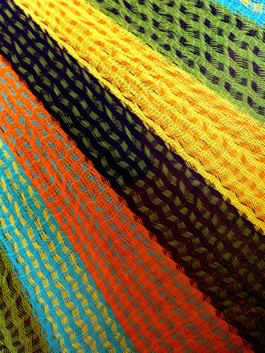 Hamac Matrimonial «coton» Jaune 6M260712 hamac mexicain artisanal en tissu