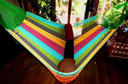 Hamac mexicain matrimonial coton