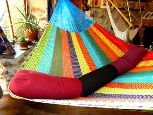 hamac mexicain artisanal en tissu