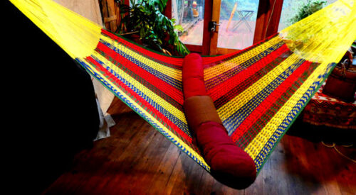 hamac double mexicain traditionnel coton