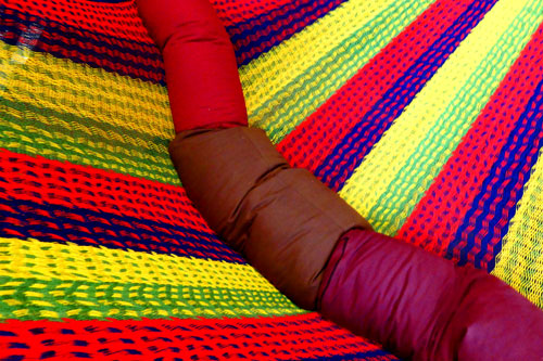 Hamac double « coton » Vert 4M261011 hamac mexicain artisanal en tissu