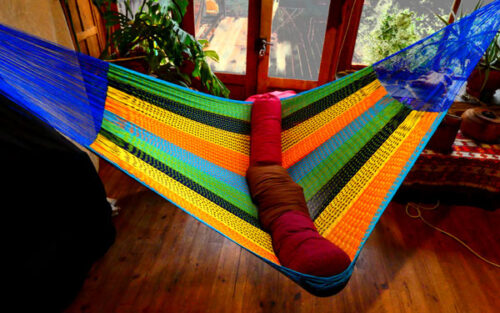 hamac mexicain traditionnel, tissage coton